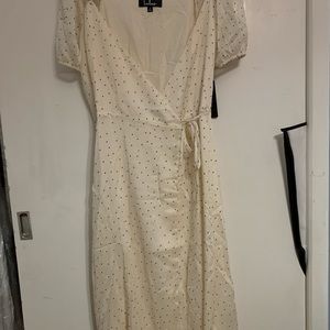 Lulus polka dot midi dress